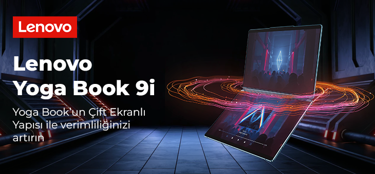Ürün Lenovo YogaBook 9i. Çift Ekranlı Katlanabilir Dizüstü – Tablet Bilgisayar